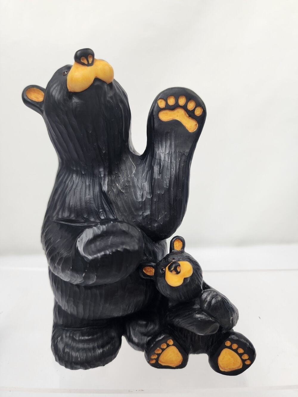 Bear Foots Bic & Cubbie by Jeff Fleming Black Bear Business Card Holder Country